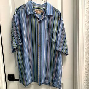 Tommy bahama silk blend button down mens dress shirt